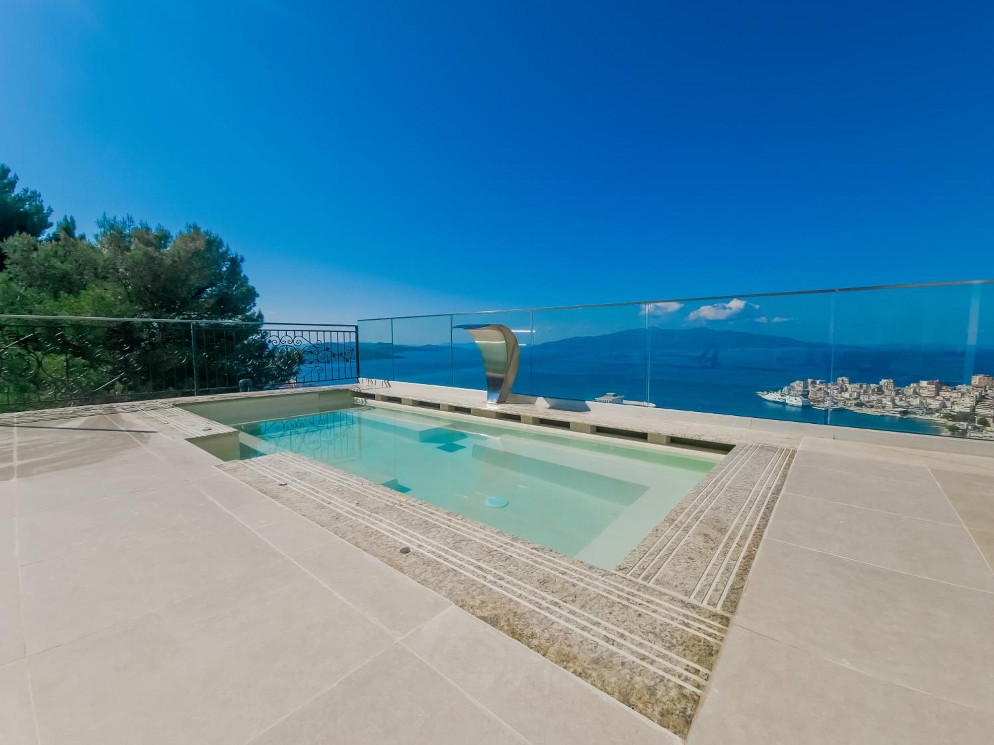 Sunset Shoreline Saranda - Sea View - Free Private Parking - Pool Eksteriør bilde