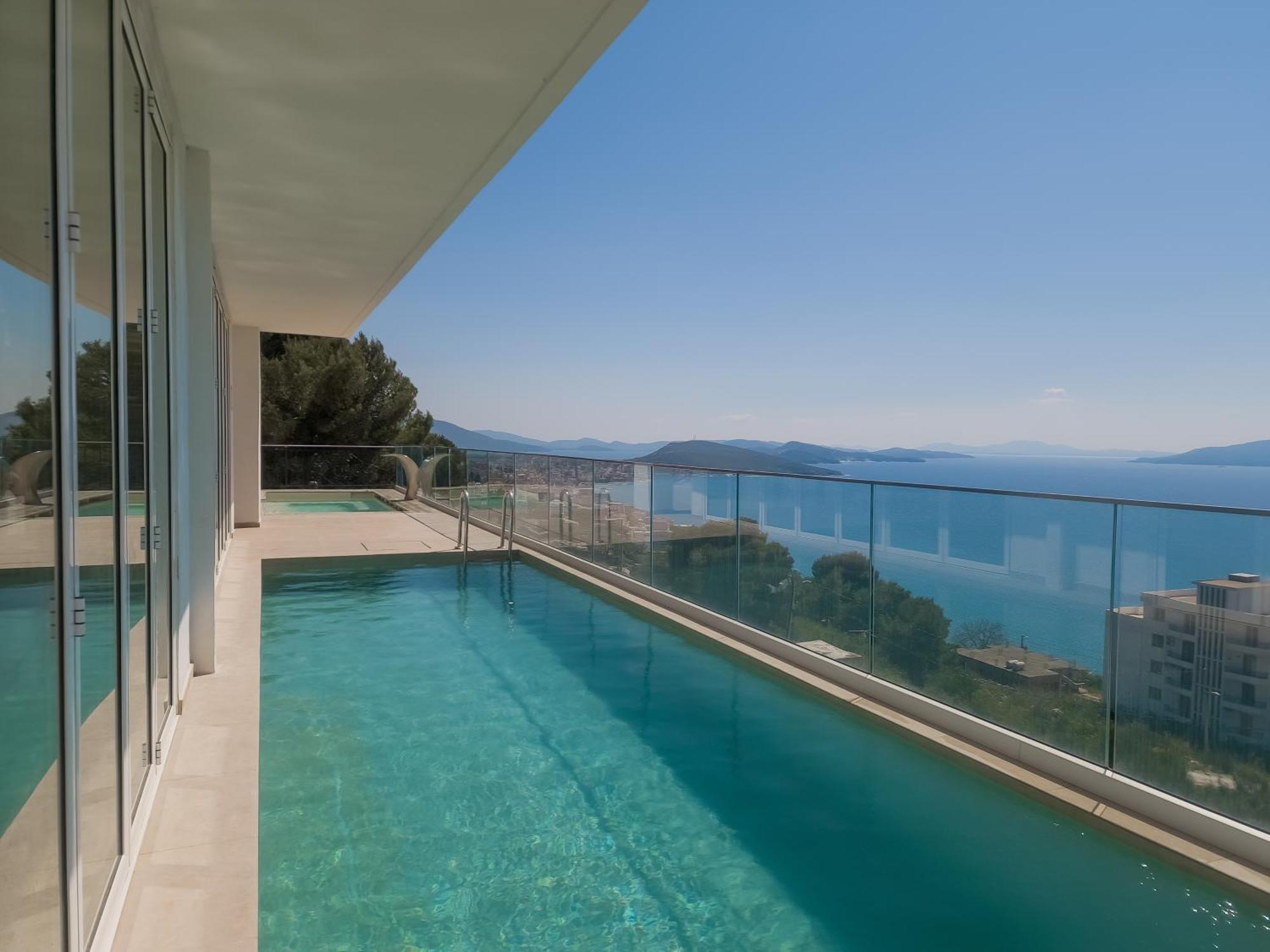 Sunset Shoreline Saranda - Sea View - Free Private Parking - Pool Eksteriør bilde