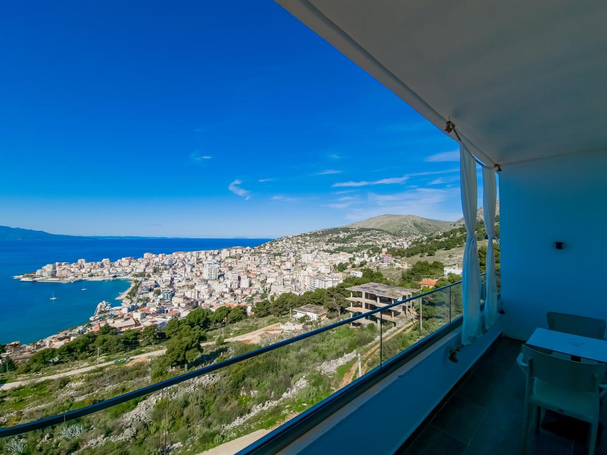 Sunset Shoreline Saranda - Sea View - Free Private Parking - Pool Eksteriør bilde